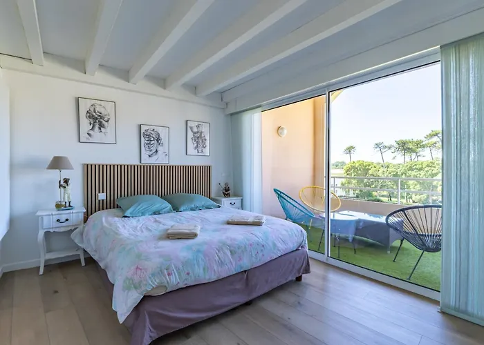 Apartmán Grand Balcon, Piscine, Plage, Golf, Parking, Wifi, Lave Linge & Vaisselle